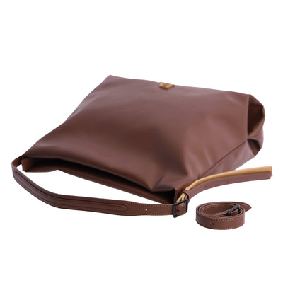 Bolso de Hombro con Bandolera Don Algodón Noir Marrón