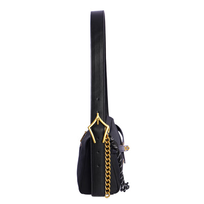 Bolso Baguette Bandolera Don Algodón Mistic Negro