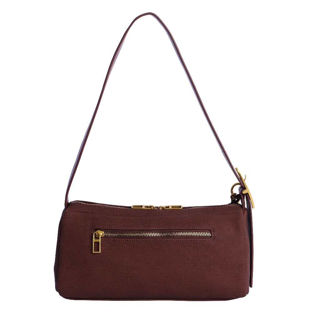 Bolso Baguette Bandolera Don Algodón Mistic Burdeos