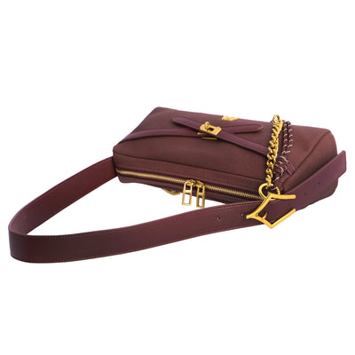 Bolso Baguette Bandolera Don Algodón Mistic Burdeos