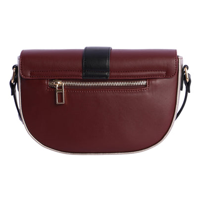 Bandolera solapa Don Algodón Burdeos y Negro