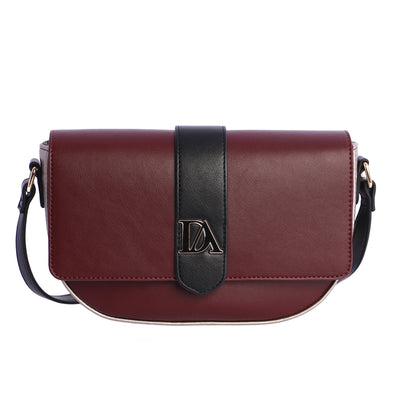 Bandolera solapa Don Algodón Burdeos y Negro