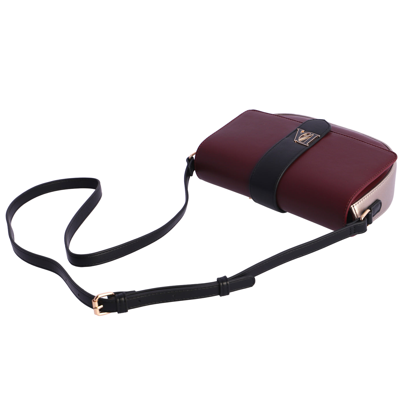 Bandolera solapa Don Algodón Burdeos y Negro