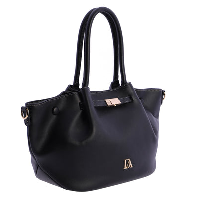 Bolso de mano con Bandolera Don Algodón Horizonte Negro