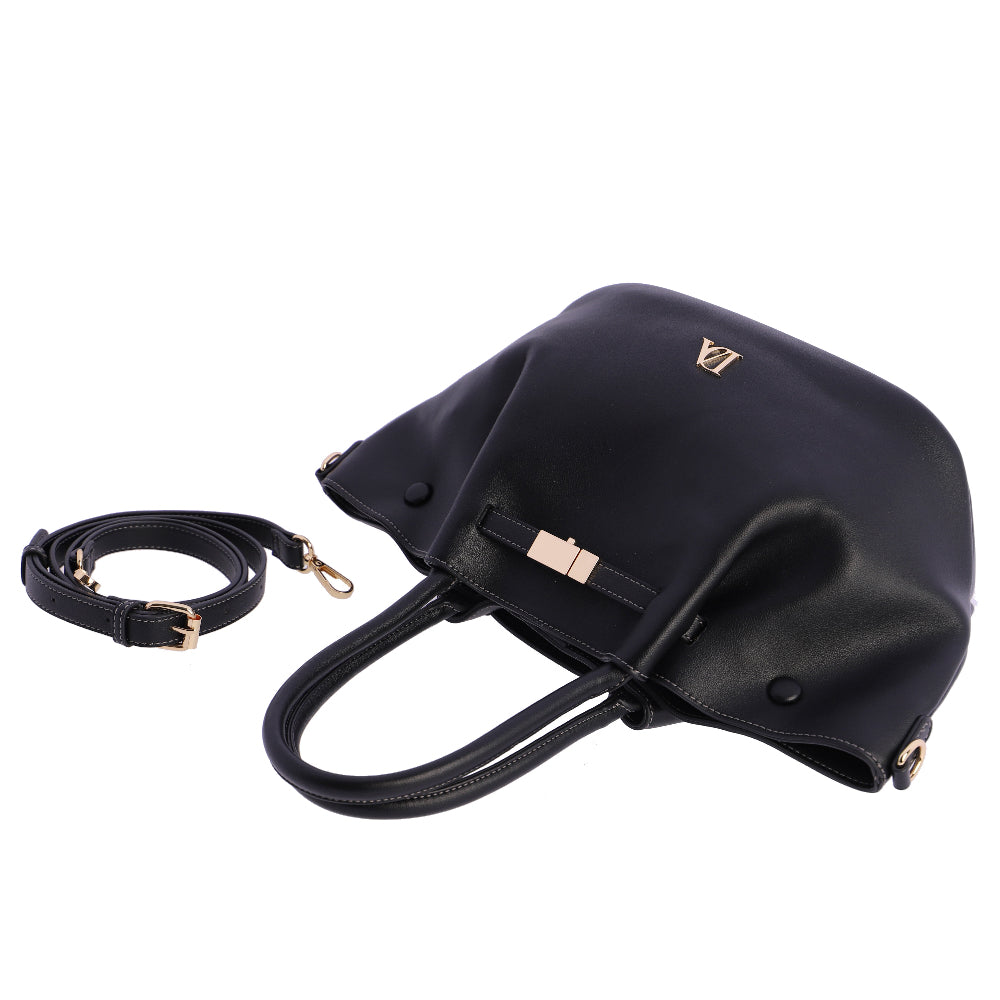 Bolso de mano con Bandolera Don Algodón Horizonte Negro