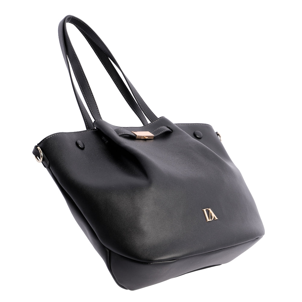 Bolso Shopper Don Algodón Horizonte Negro