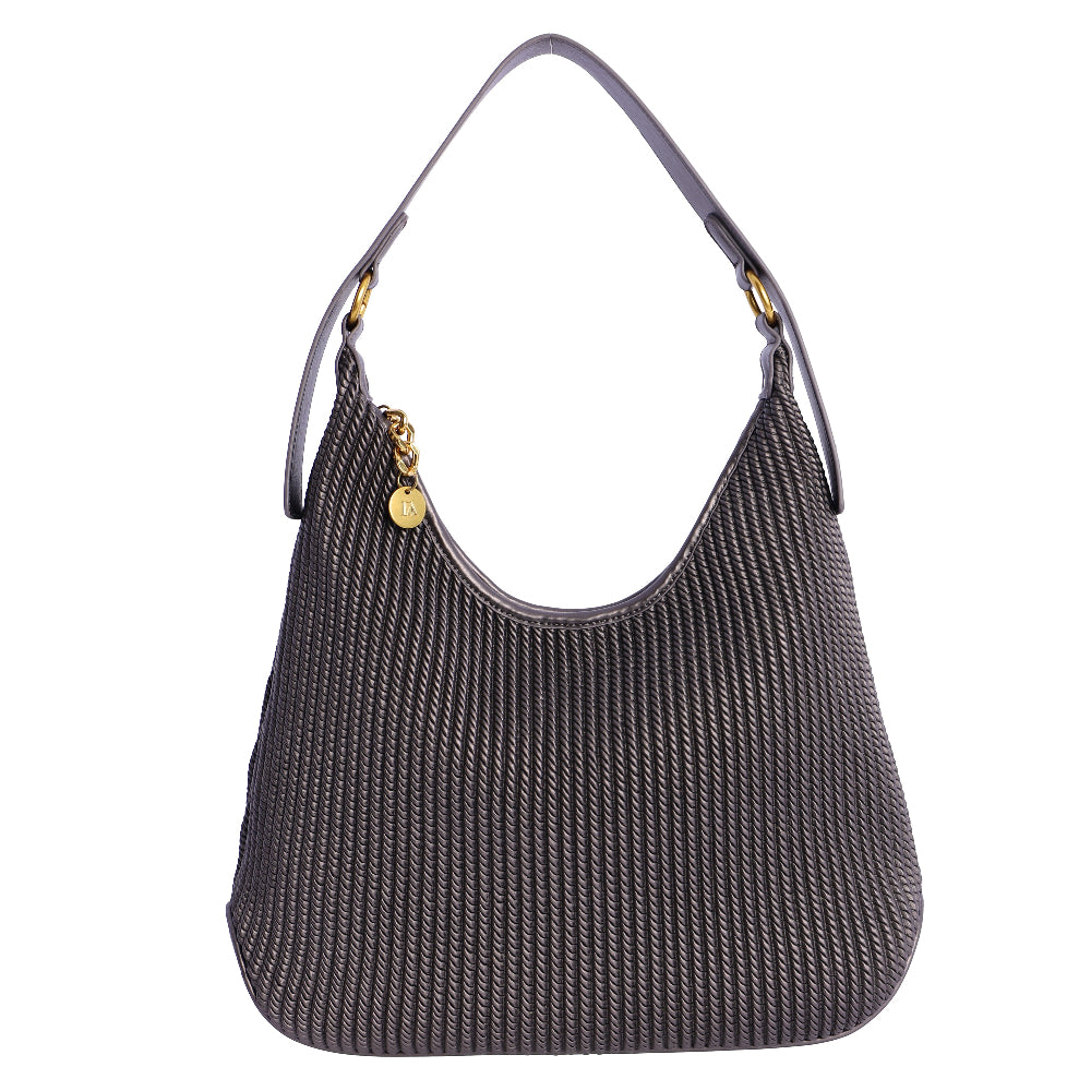 Bolso de Hombro Don Algodón Wave Gris