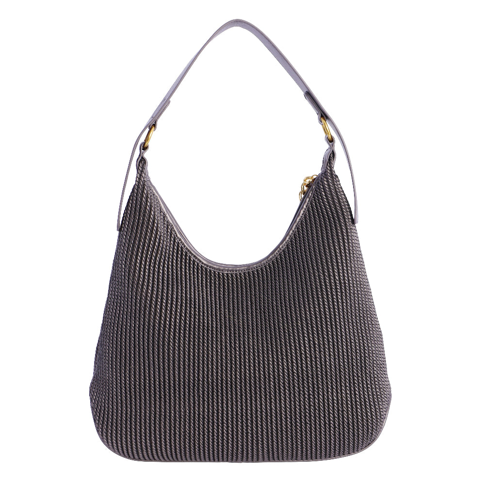 Bolso de Hombro Don Algodón Wave Gris