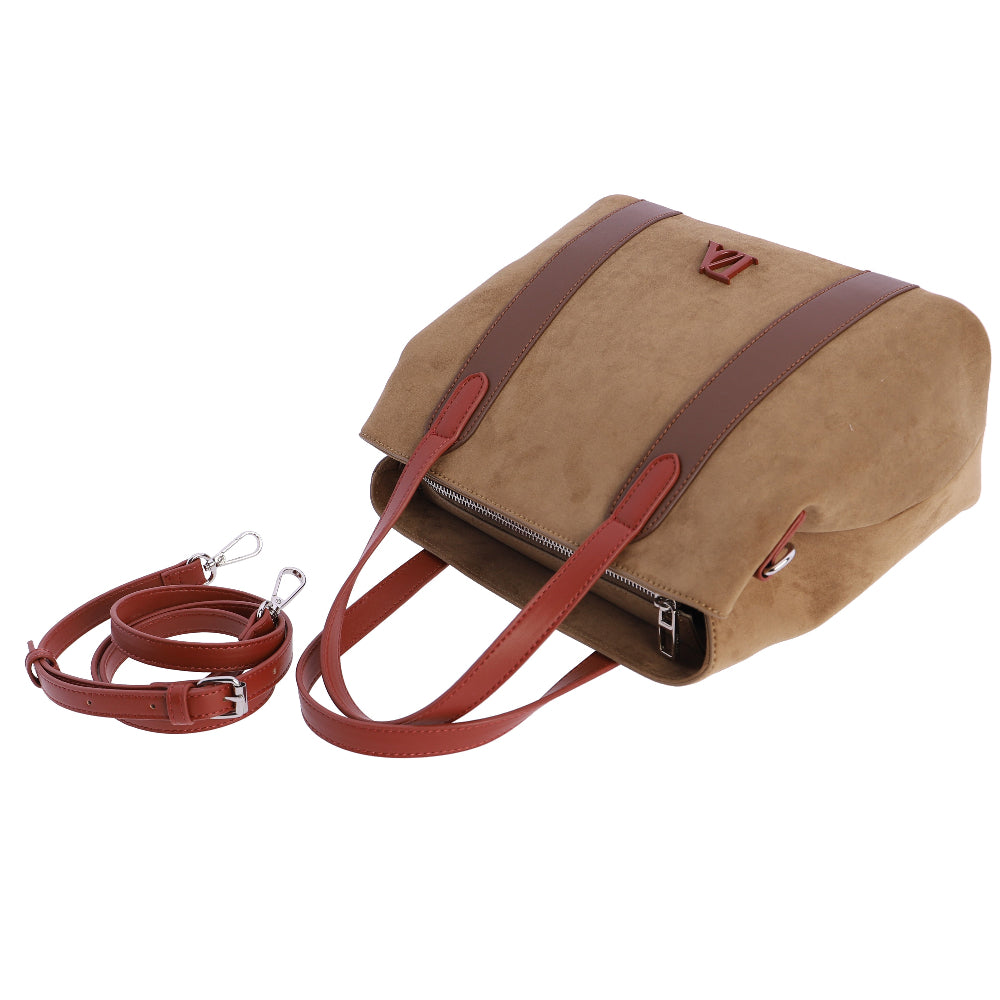 Bolso de Mano Don Algodón Iconic Camel