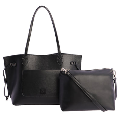 Bolso Shopper Don Algodón Vinculo Negro
