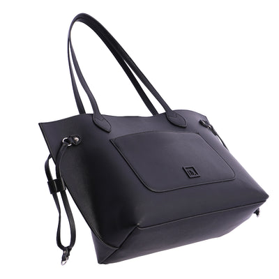 Bolso Shopper Don Algodón Vinculo Negro