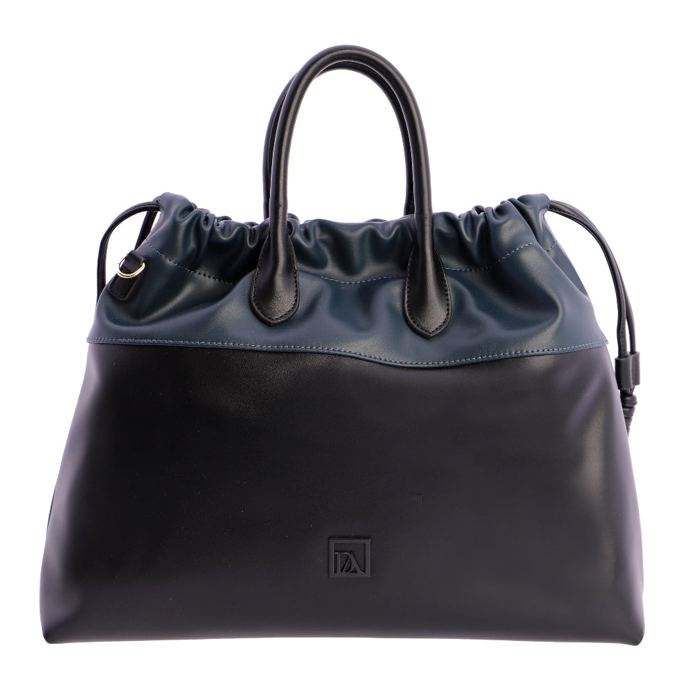 Bolso de mano con Bandolera Don Algodón Bicolor Negro