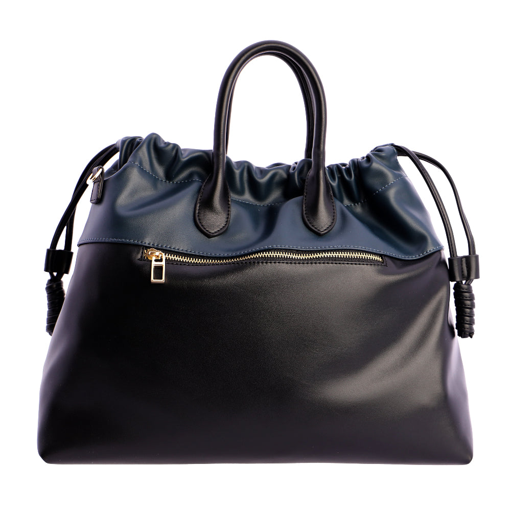 Bolso de mano con Bandolera Don Algodón Bicolor Negro