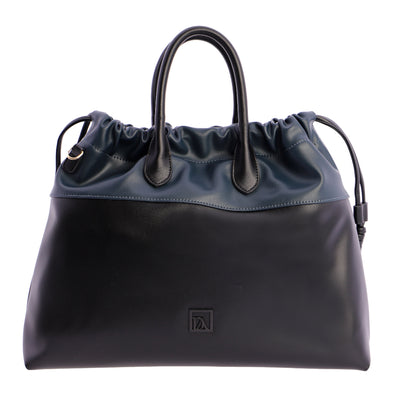 Bolso de mano con Bandolera Don Algodón Bicolor Negro