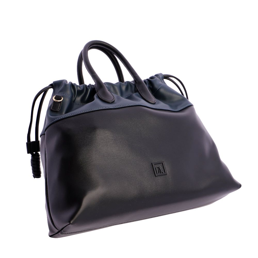 Bolso de mano con Bandolera Don Algodón Bicolor Negro