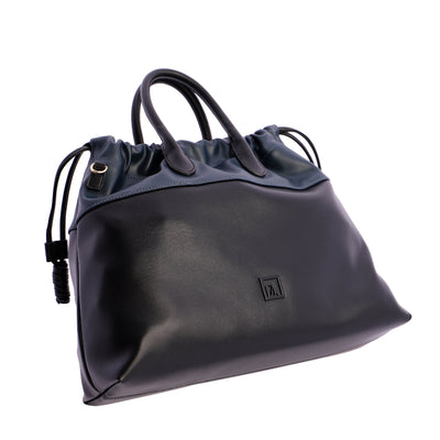 Bolso de mano con Bandolera Don Algodón Bicolor Negro