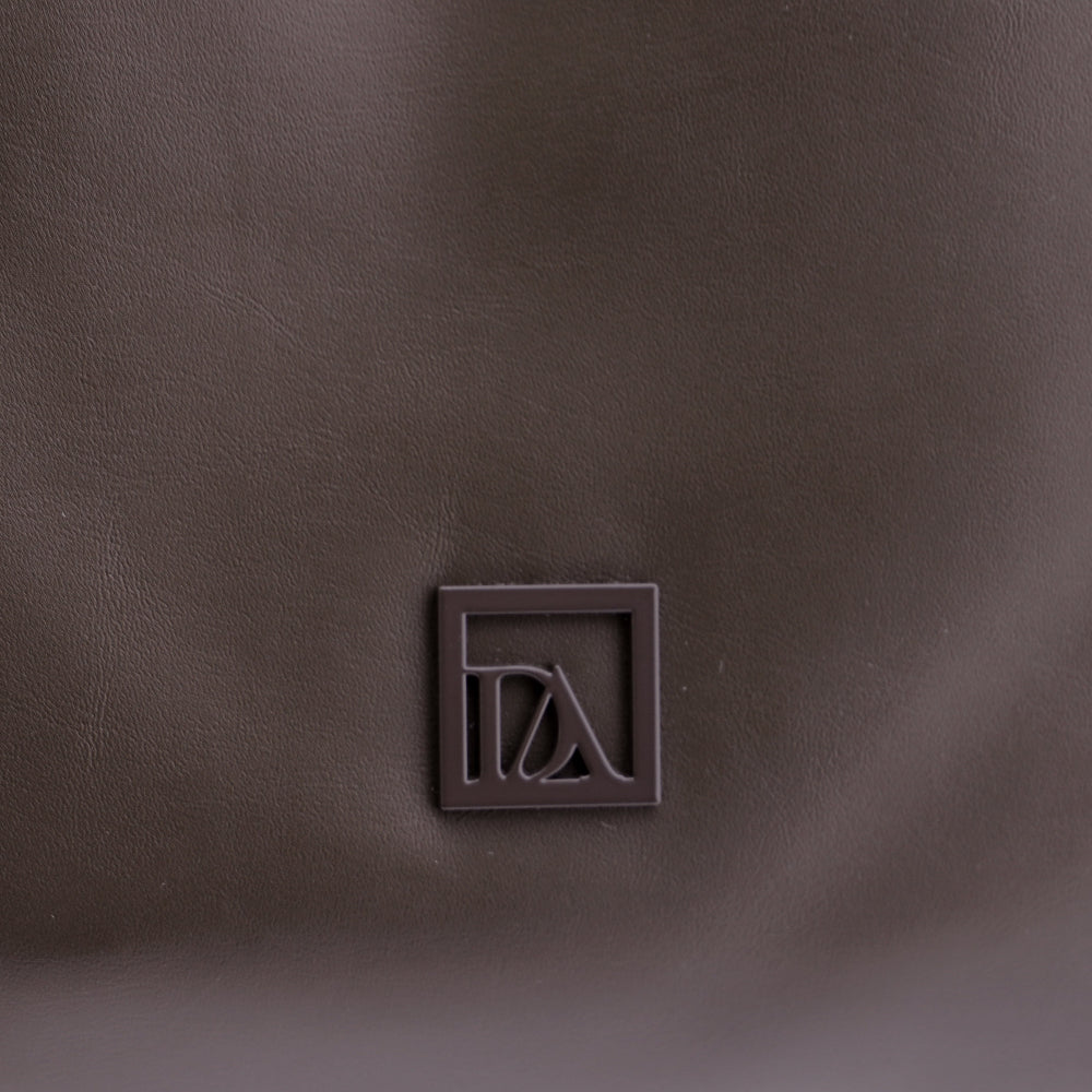 Bolso de mano con Bandolera Don Algodón Bicolor Marrón