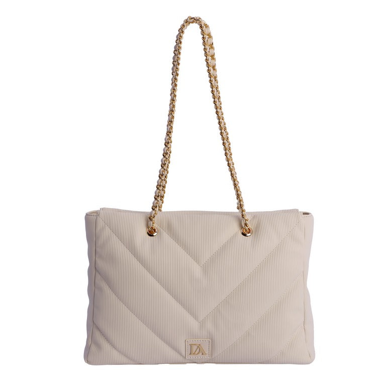 Bolso de hombro Don Algodón Laia Marfil