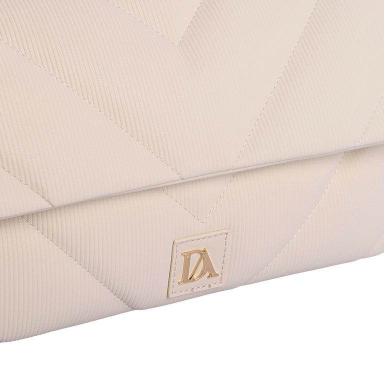 Bolso de hombro Don Algodón Paula color Marfil
