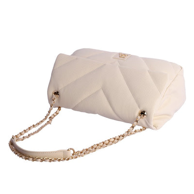 Bolso de hombro Don Algodón Paula color Marfil