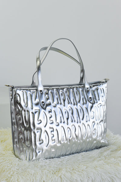 Shopper metal logo AGATHA RUIZ DE LA PRADA color Plata