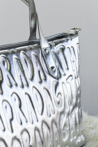 Shopper metal logo AGATHA RUIZ DE LA PRADA color Plata