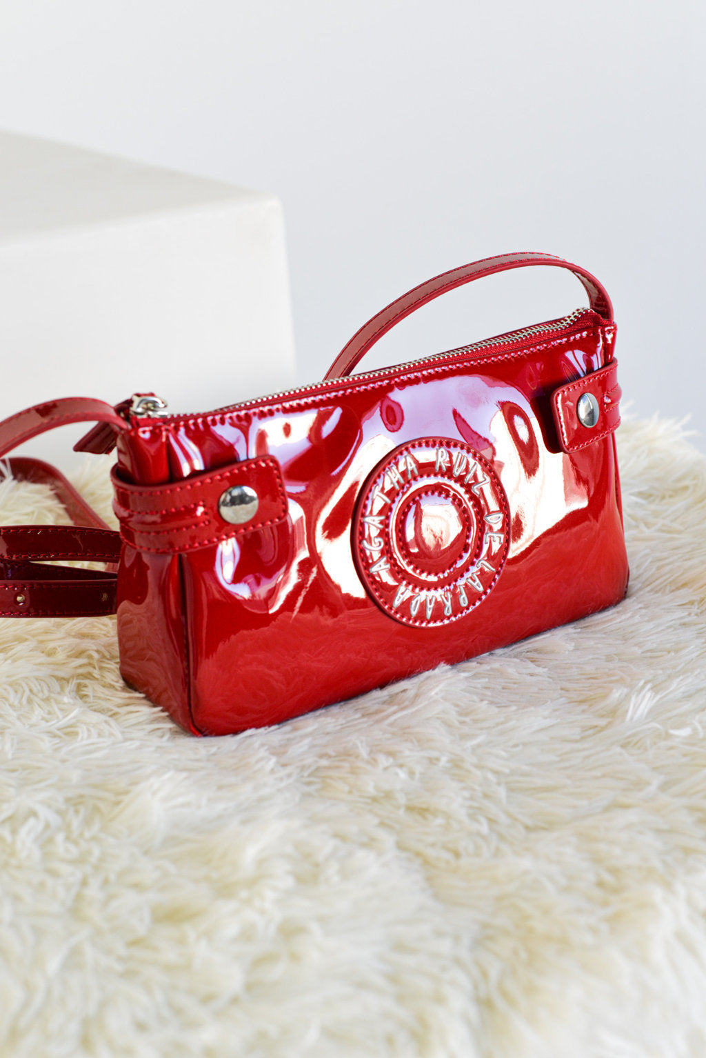 Mini bandolera Charol logo AGATHA RUIZ DE LA PRADA Rojo