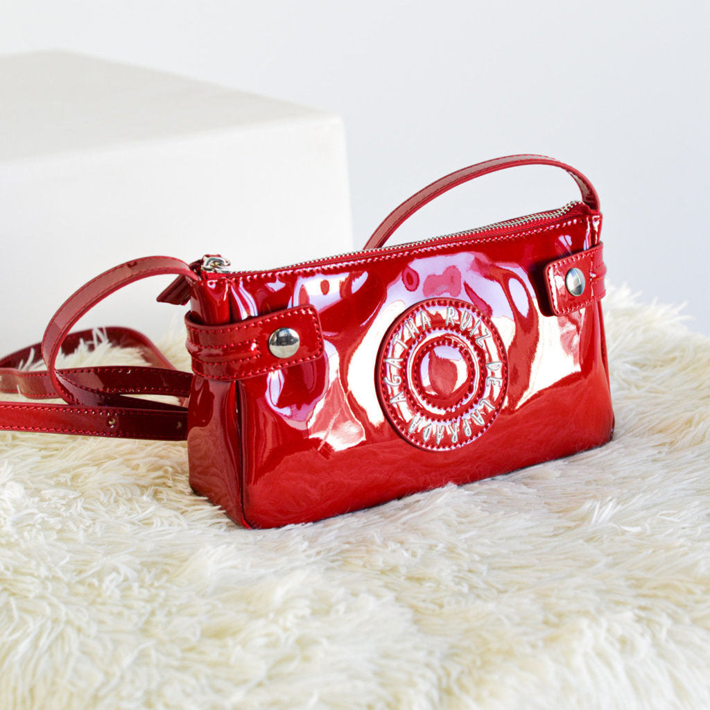 Mini bandolera Charol logo AGATHA RUIZ DE LA PRADA Rojo