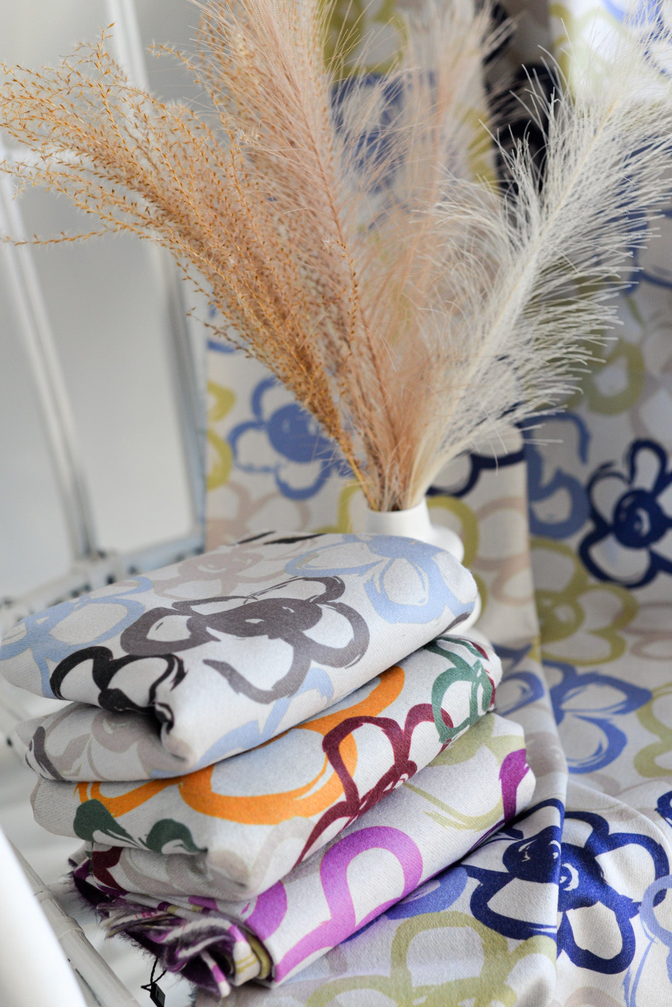 Pashmina Noco Flor Graffiti