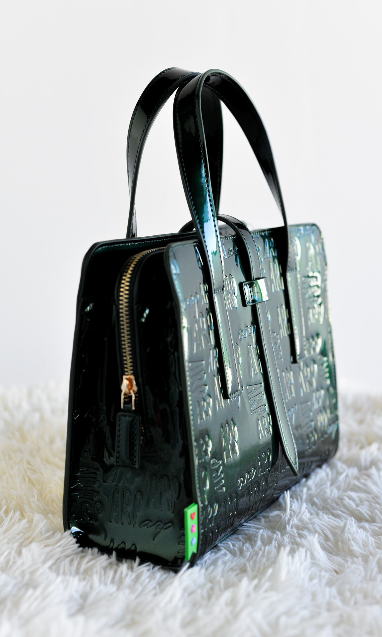 Bolso Tote charol logo AGATHA RUIZ DE LA PRADA Verde