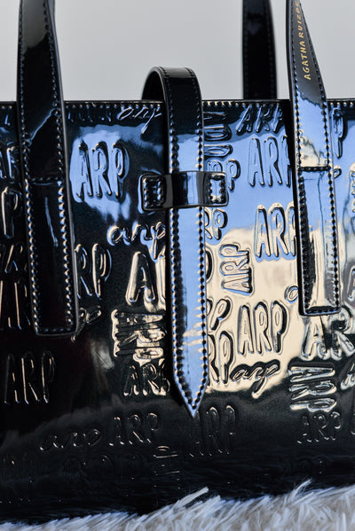 Bolso Tote charol logo AGATHA RUIZ DE LA PRADA Azul