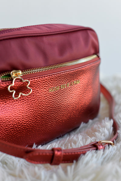 Bandolera nylon metalizado AGATHA RUIZ DE LA PRADA Granate