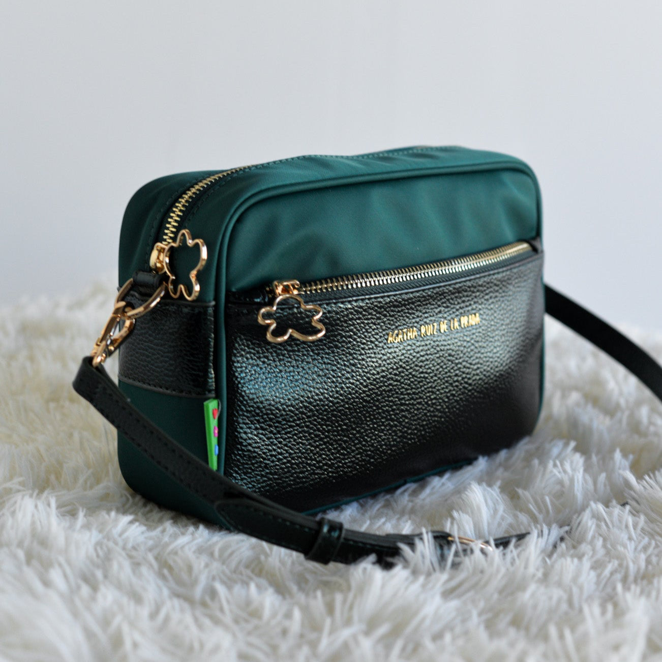 Bandolera nylon metalizado AGATHA RUIZ DE LA PRADA Verde