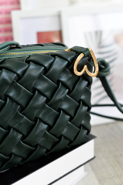 Bandolera Grande trenzada Noco Verde