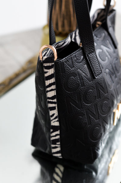 Bolso cubo animal print Noco Negro