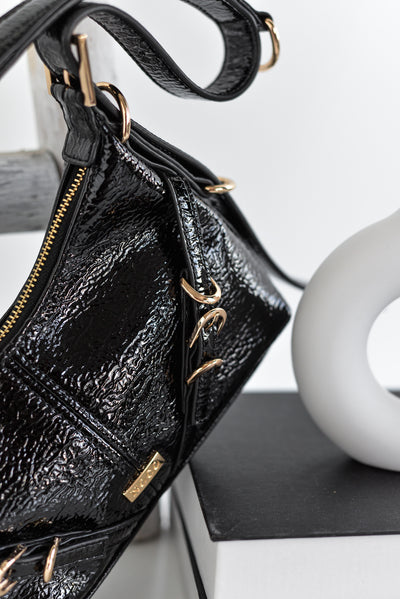 Góndola charol hebillas Noco Negro