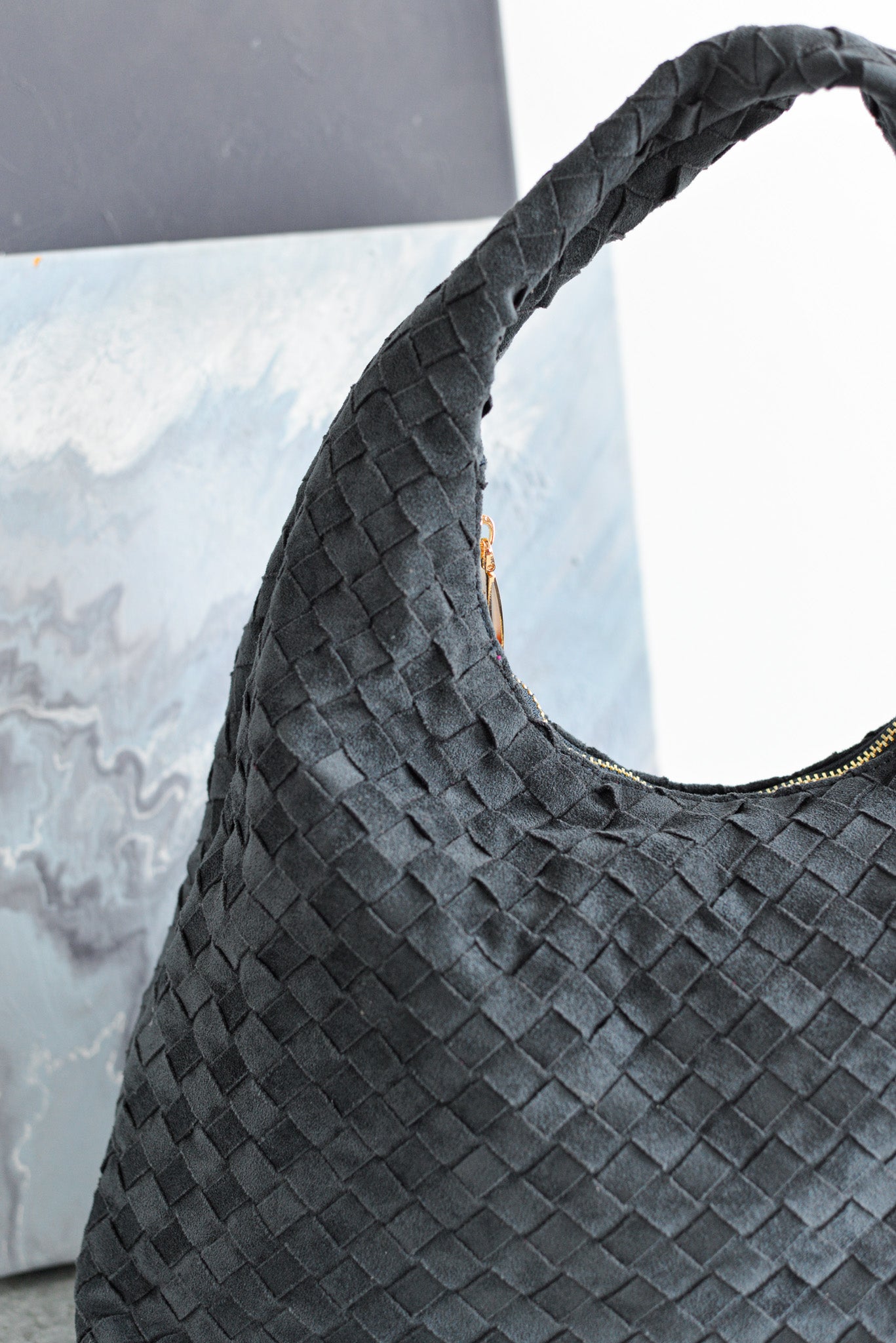 Hobo ante trenzado Noco Azul