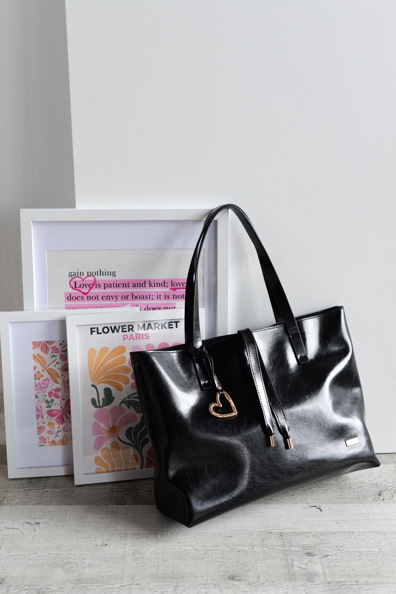Shopper efecto piel Noco Negro
