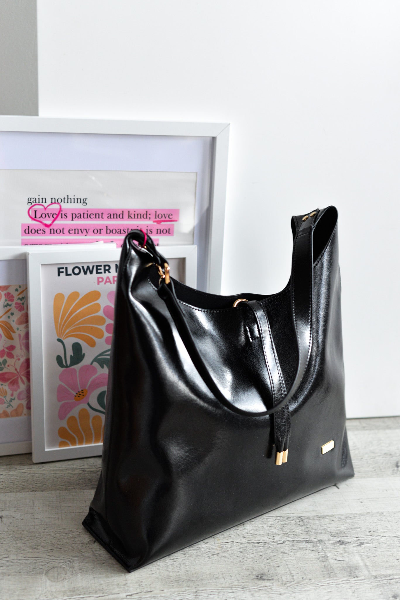 Hobo grande efecto piel Noco Negro