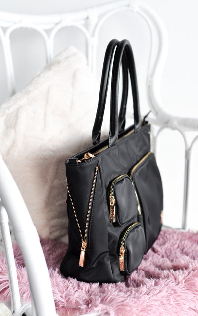 Shopper nylon bolsillos Noco Negro