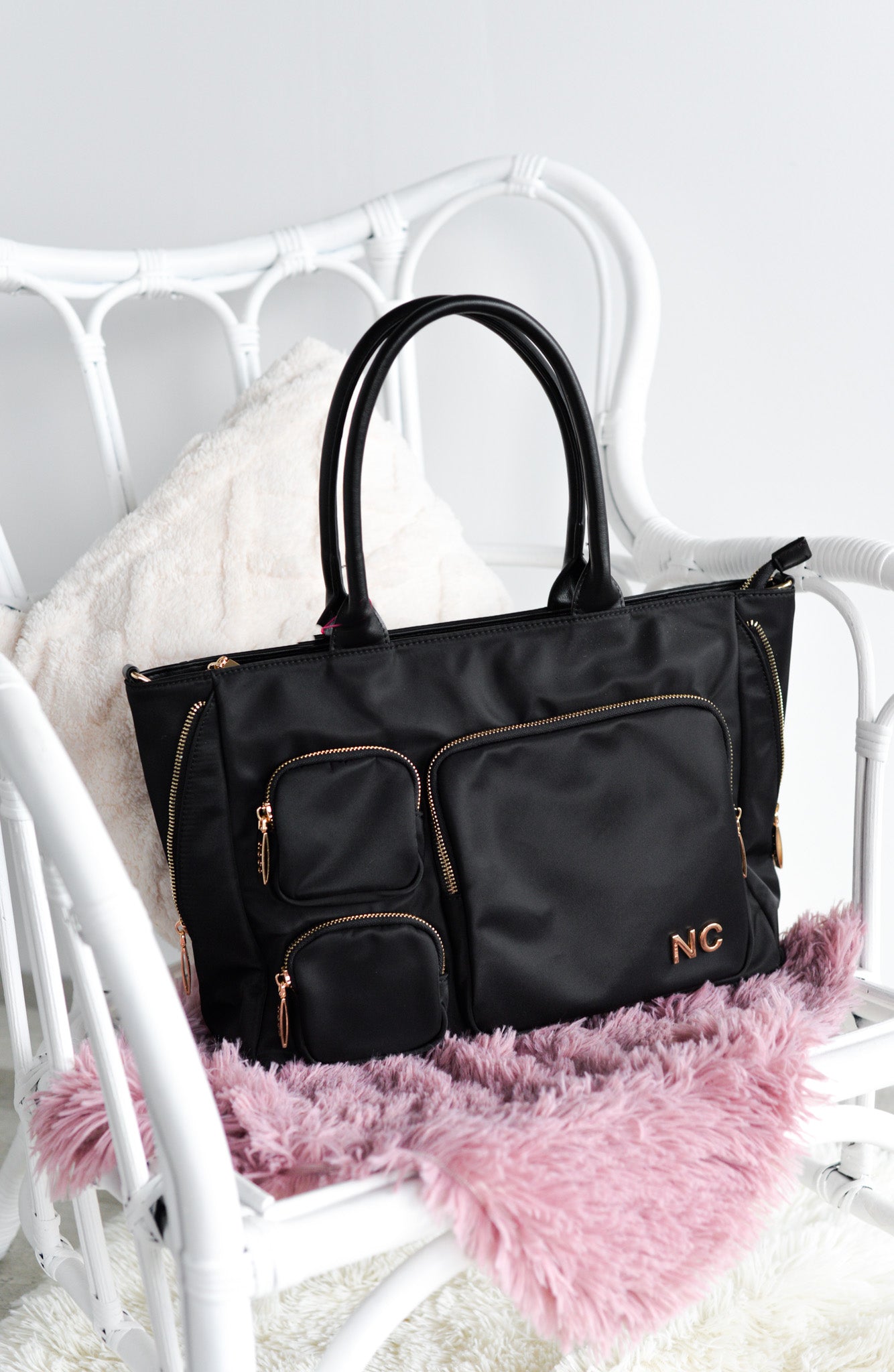 Shopper nylon bolsillos Noco Negro