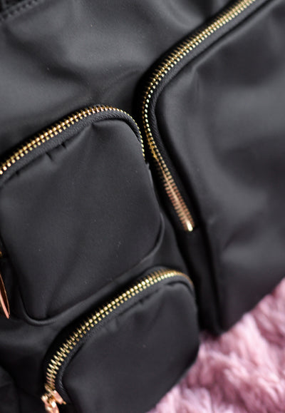 Shopper nylon bolsillos Noco Negro