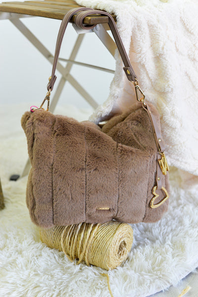 Bolso teddy Noco Beige