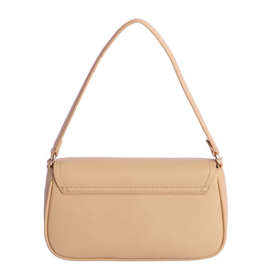 Bolso de hombro solapa Eferri Bea Amarillo