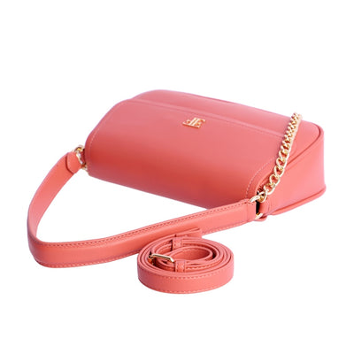 Bolso de hombro solapa Eferri Bea Rosa