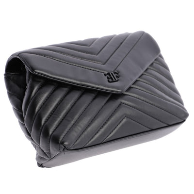 Bolso de hombro solapa Eferri Valeria Negro