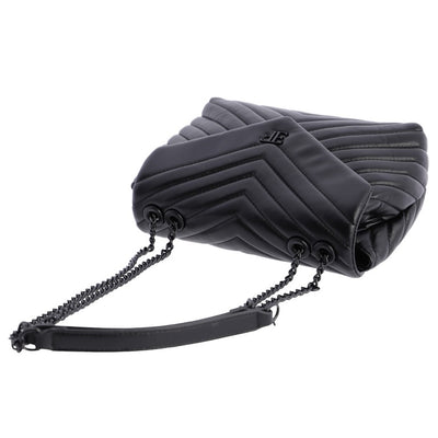 Bolso de hombro solapa Eferri Valeria Negro