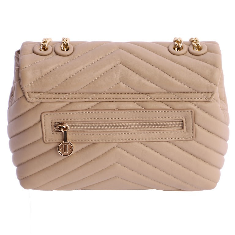 Bolso de hombro solapa Eferri Valeria Beige