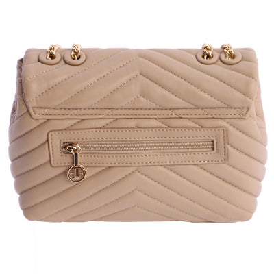 Bolso de hombro solapa Eferri Valeria Beige