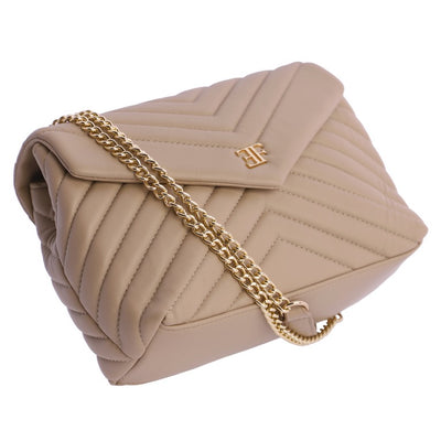 Bolso de hombro solapa Eferri Valeria Beige